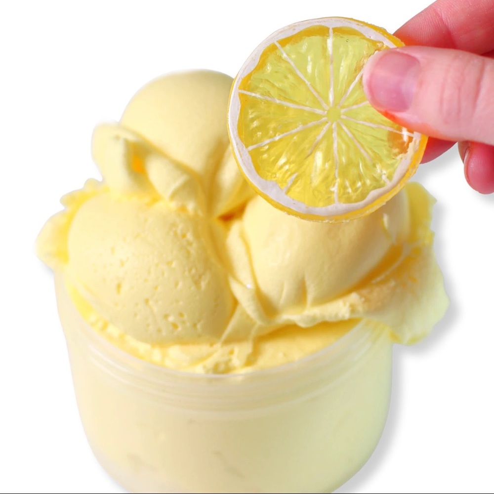 Peachybbies slime lemon ice cream